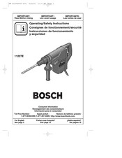 Bosch 11227E Operating/Safety Instructions Manual