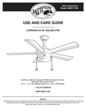 HAMPTON BAY AM217-BK Use And Care Manual