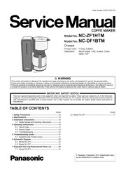 Panasonic NC-DF1BTM Service Manual