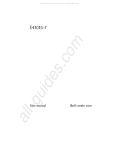 AEG E41015-7 User Manual