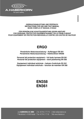 A.HABERKORN ERGO EN358 Instructions For Use And Test Manual