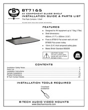 B-Tech BT7165 Installation Manual & Parts List