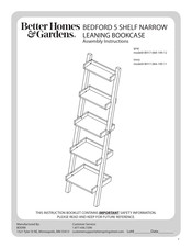 Better Homes and Gardens BH17-084-199-11 Assembly Instructions Manual