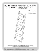Better Homes and Gardens BH17-084-199-12 Assembly Instructions Manual