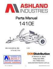 Ashland 1410E Parts Manual