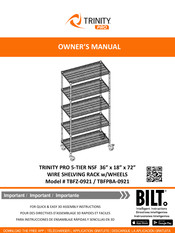 TRINITY Pro TBFPBR-2100 Owner's Manual