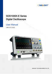 Siglent Technologies SDS1000X-E Series User Manual