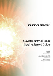 Clavister NetWall E80B Getting Started Manual
