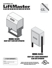 Chamberlain LiftMaster Professional SL585GL Manual