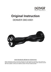Denver Electronics DBO-6501 Original Instruction
