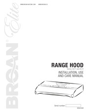Broan ALT1 Series Installation Use And Care Manual
