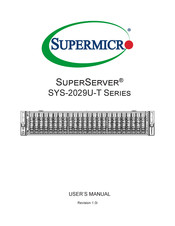 Supermicro SuperServer SYS-2029U-T Series User Manual