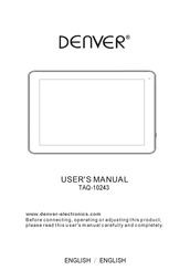 Denver TAQ-10243 User Manual