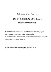 Midea XM925AYY Instruction Manual