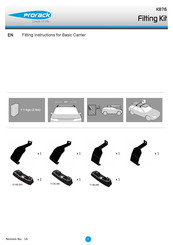 Prorack K876 Fitting Instructions Manual