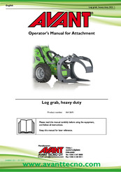 AVANT A415691 Operator's Manual For Attachment