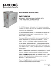 Comnet FVT4014 Installation And Operation Manual