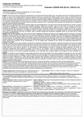 Lemeks LAZA28-1624 Installation Manual