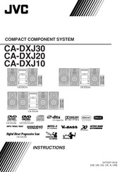 JVC Compact Component System CA-DXJ20 Instructions Manual