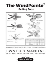 Fanimation WindPointe FP7500AB Owner's Manual
