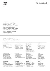 burgbad Bel M1065 Fitting Instructions Manual