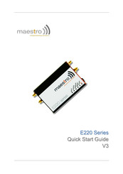 Maestro Wireless Solutions E225 Lite Quick Start Manual