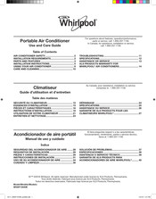 Whirlpool WHAP13HAW Use And Care Manual
