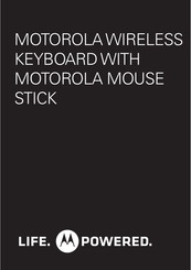 Motorola KZ450 Wireless Keyboard w Device Stand Manual