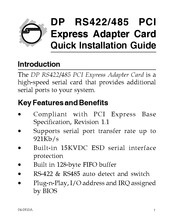 SIIG ID-P40411-S1 Quick Installation Manual