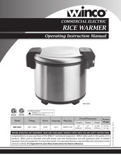 Winco RW-S451 Operating Instructions Manual
