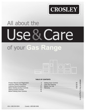 Crosley CRGE3481TDA Use & Care Manual