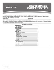 Amana AER6603SFW0 User Instructions
