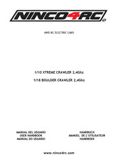 ninco4rc XTREME CRAWLER NH93011 User Handbook Manual