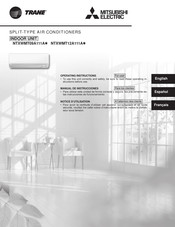 Mitsubishi Electric TRANE NTXWMT12A111A Series Operating Instructions Manual