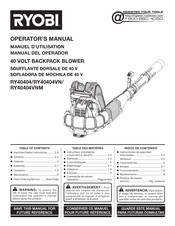 Ryobi RY40404VNM Operator's Manual