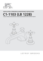 Lefroy Brooks LB 1228 Installation, Operating,  & Maintenance Instructions
