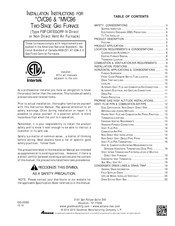 Maytag Amana CVC96 Series Installation Instructions Manual