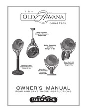 Fanimation Old Havana FPH61RS Owner's Manual