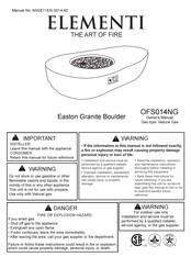 ELEMENTI OFS014NG Owner's Manual