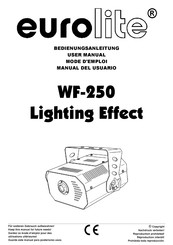 EuroLite WF-250 User Manual