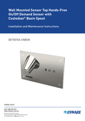 enware DET5072A-CNBSN Installation And Maintenance Instructions Manual