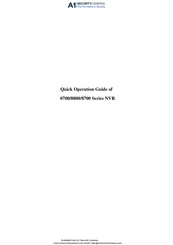 LTS LTN0732-R8 Quick Operation Manual
