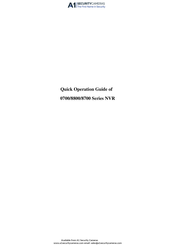 LTS 8700 Series Quick Operation Manual