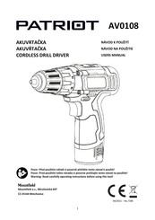 Patriot AV0108 User Manual