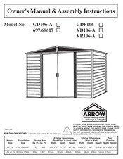 Arrow GD106-A Owner's Manual & Assembly Instructions