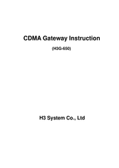 H3 System H3G-650 Instruction Manual