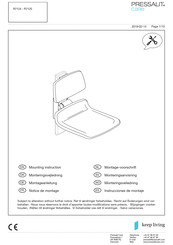 Pressalit Care PLUS R7124112 Mounting Instruction