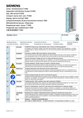 Siemens T1000 Manual