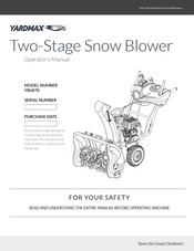 YARDMAX YB6870 Operator's Manual