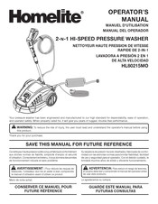 Homelite HL80215MO Operator's Manual